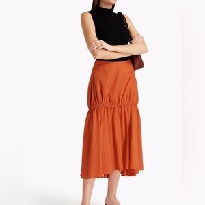 Totême Orange Mid-length skirt